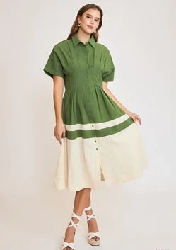 Stripe Dress Long