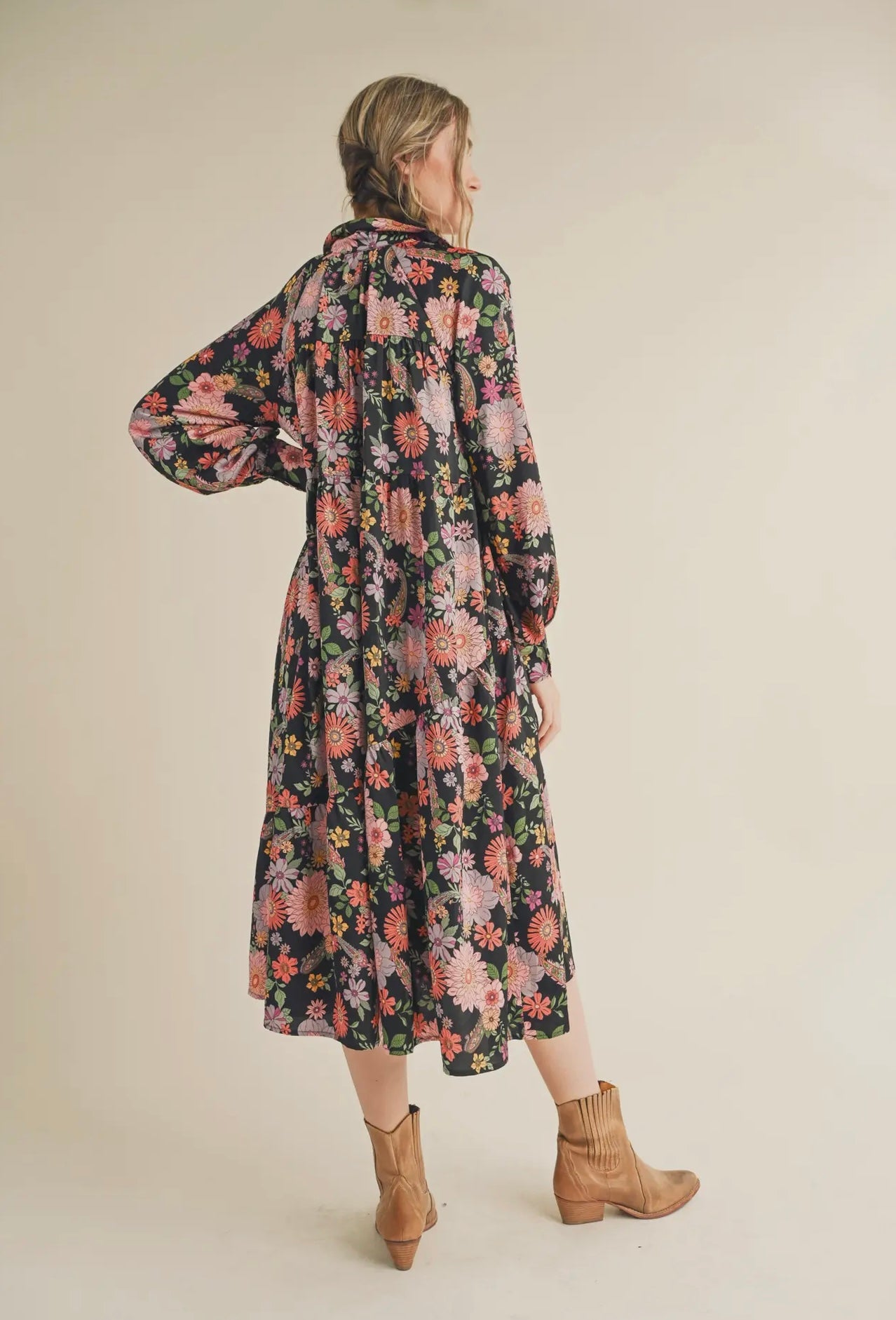 Rosalyn Midnight Floral Dress