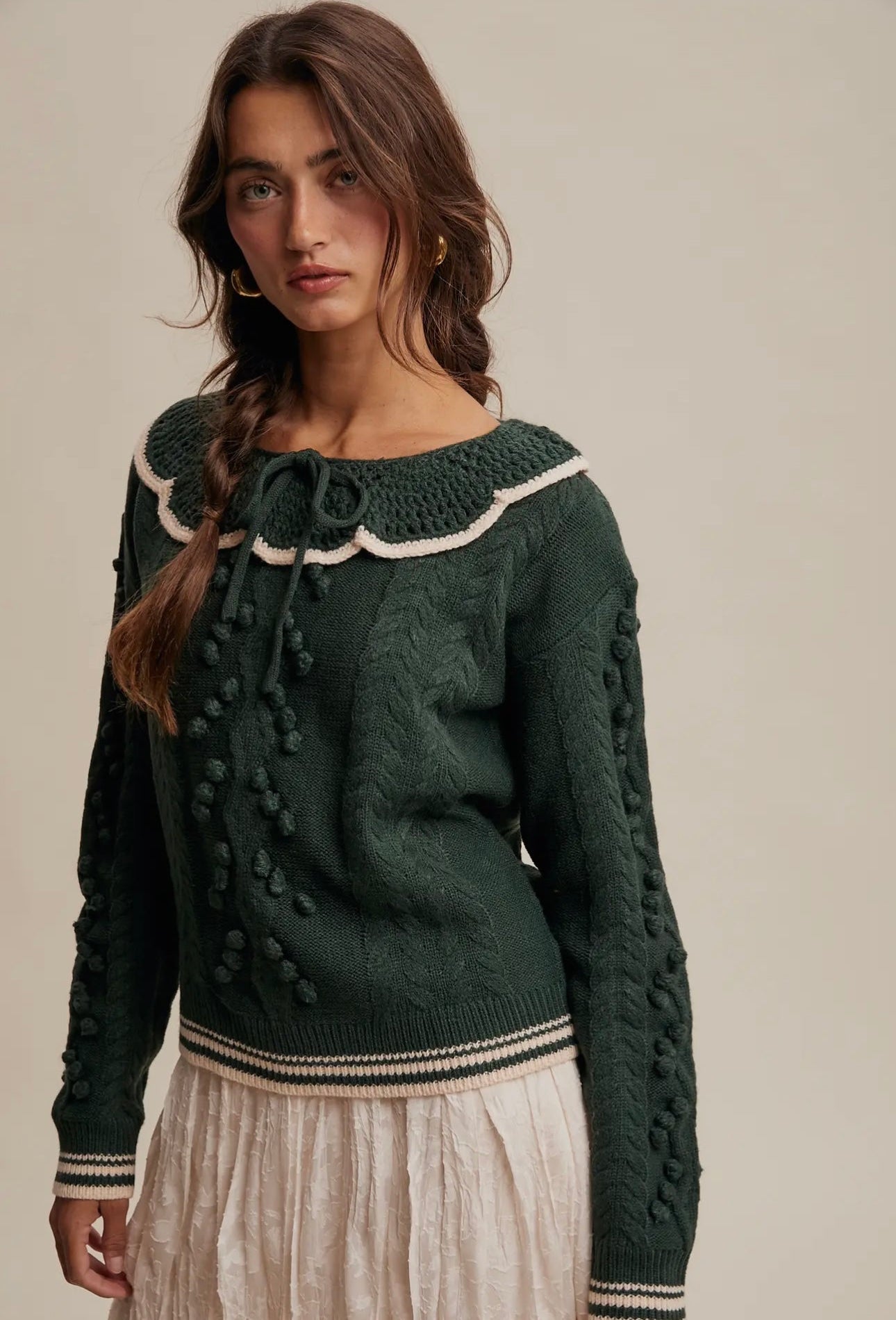 Hunter Ivory Knit Sweater