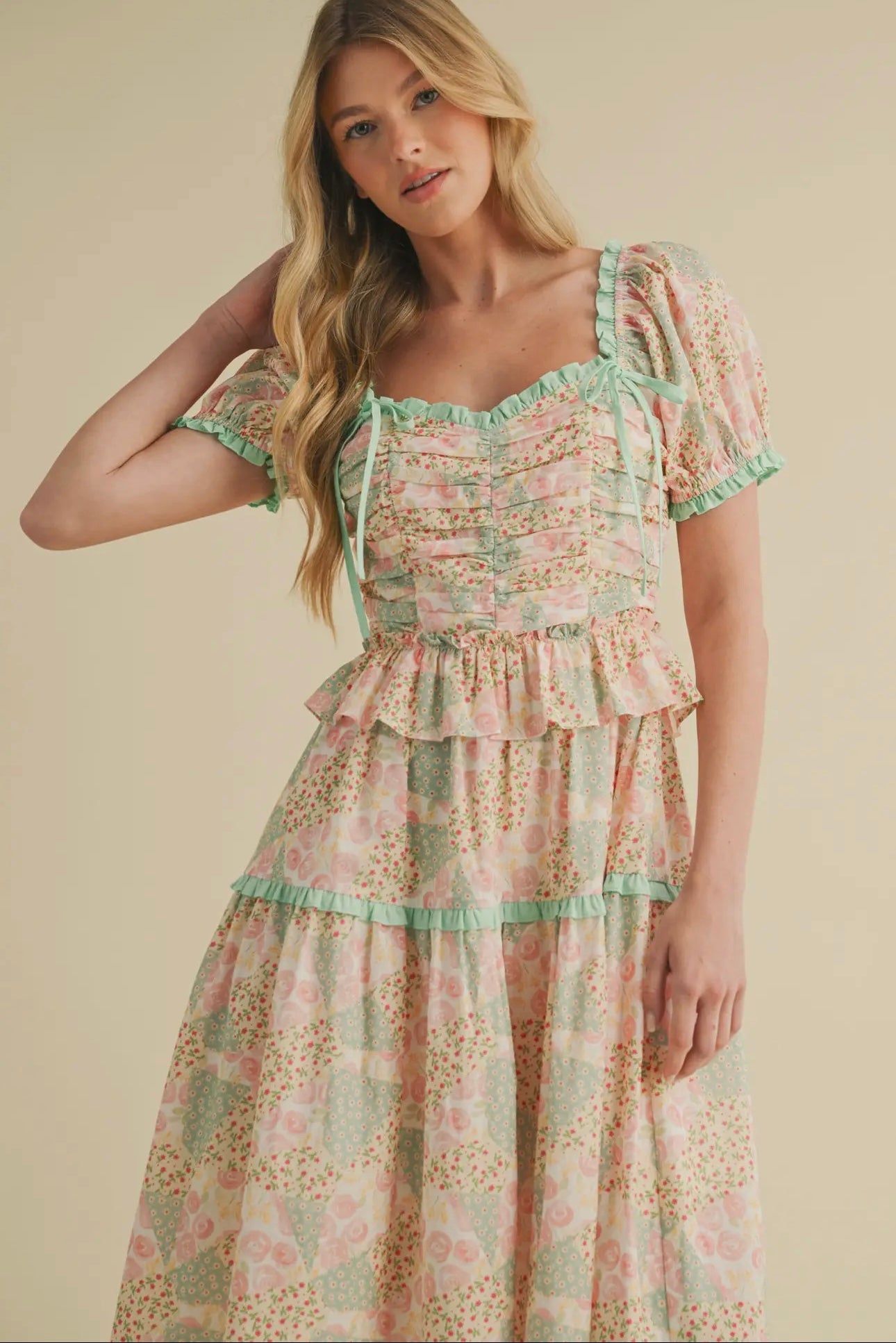 Pink Multi Floral Dress