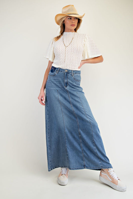 Aspen Denim Skirt
