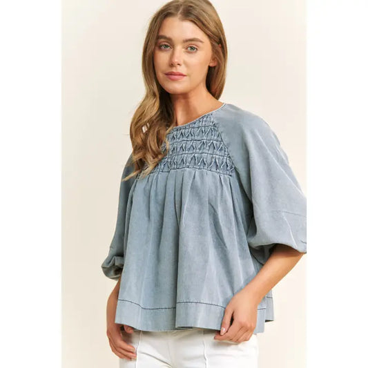 Timeless Denim Blouse